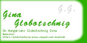 gina globotschnig business card